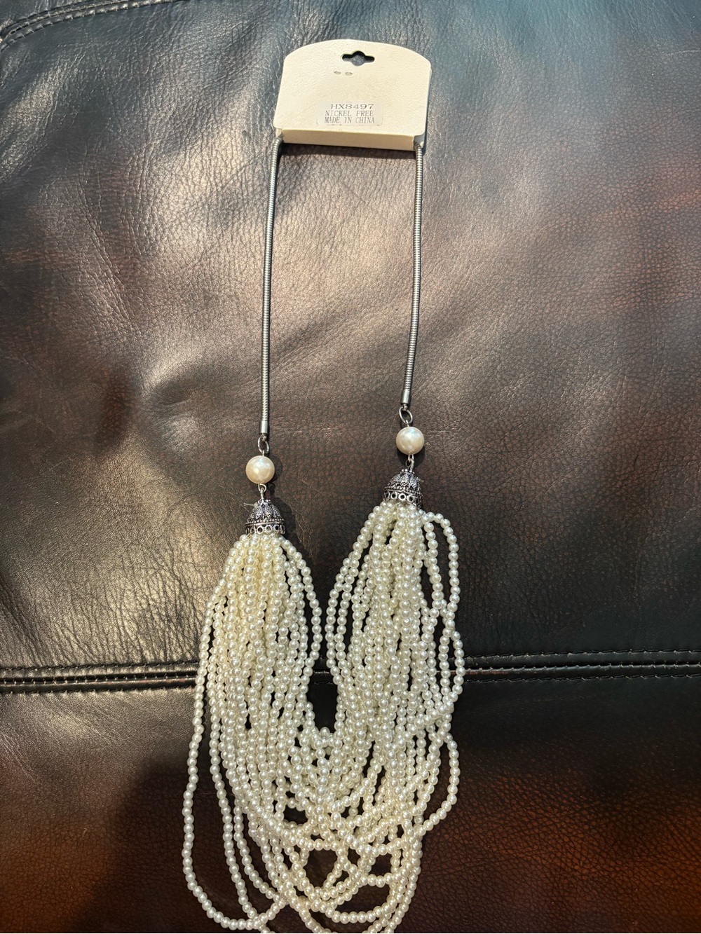 Elegant Pearl Multi-Strand Necklace - Ivory Beads